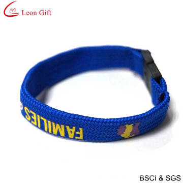 Hot Sale Gift Woven Print Logo Bracelet (LM1470)